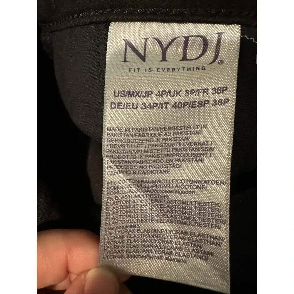NWOT NYDJ Marilyn‎ Straight Leg Jeans in Black - Picture 5 of 6